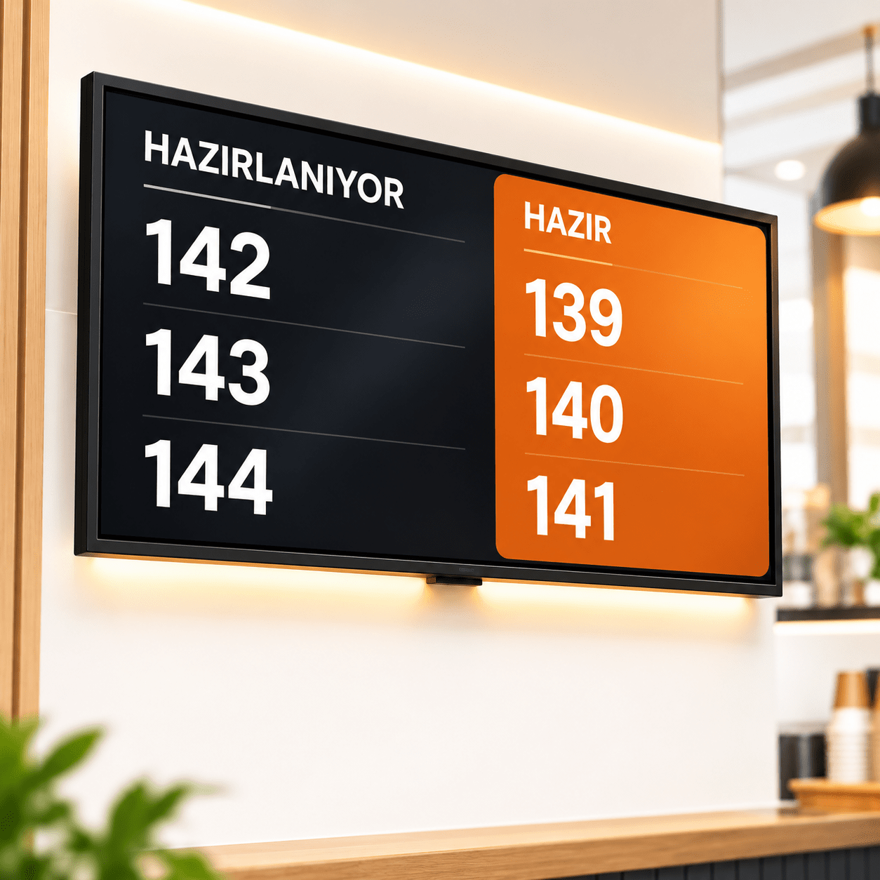 Sipariş Çağrı Ekranı